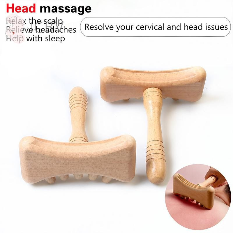 [JCBV] 1 Pcs Madeira Massagem Varanda Terapia De Ferramentas De Casa Gua Sha Ferramenta De Drenagem Linfática Aliviar Do