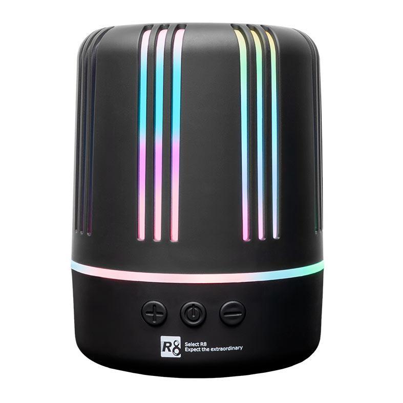 Caixa de Som R8 SP-09, Rainbow, 3W RMS, Preto, R8-SP-09