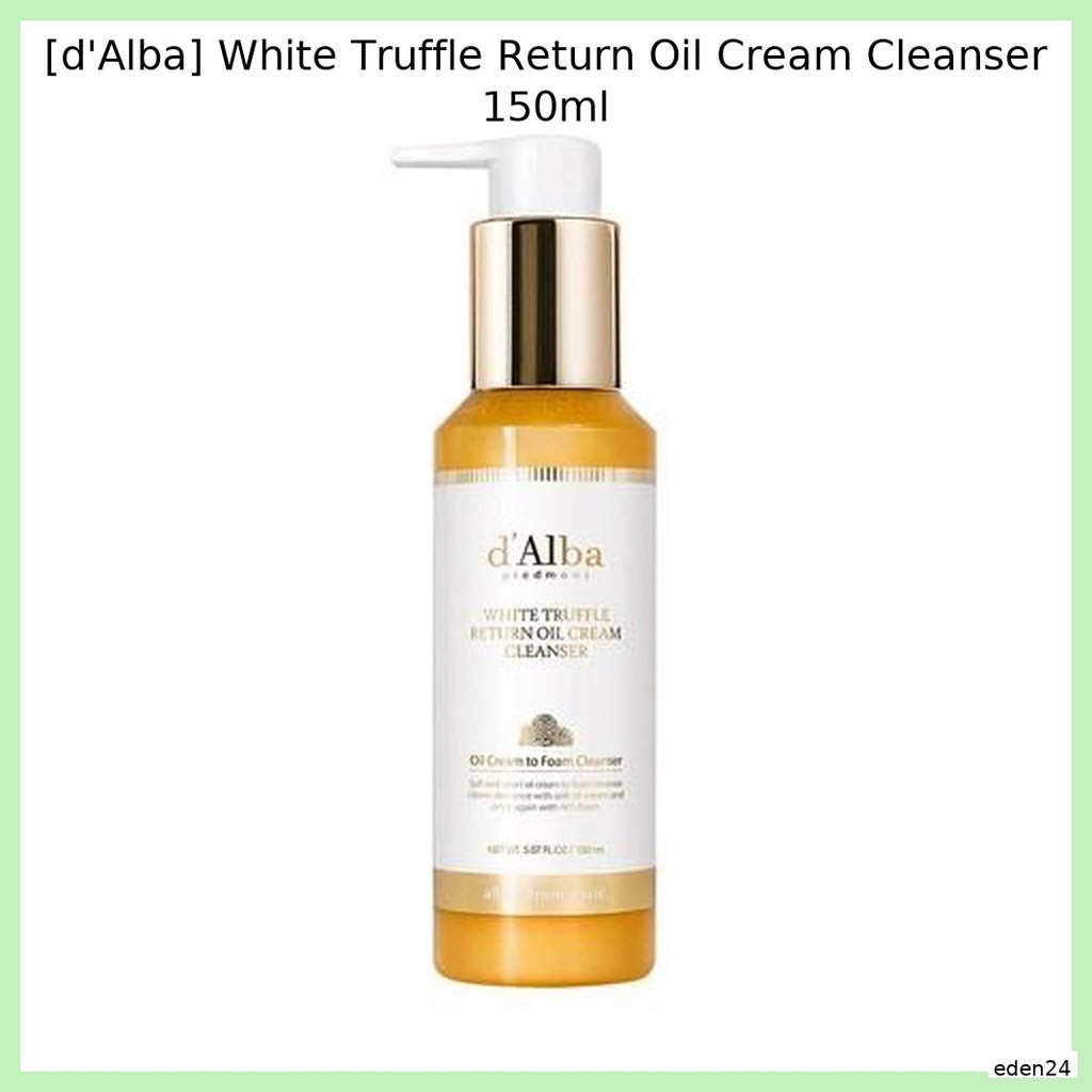 [d'Alba] Creme De Limpeza Com Óleo De Retorno De Trufa Branca 150ml/Nutritivo , Hidratante Por eden24/Olive Young