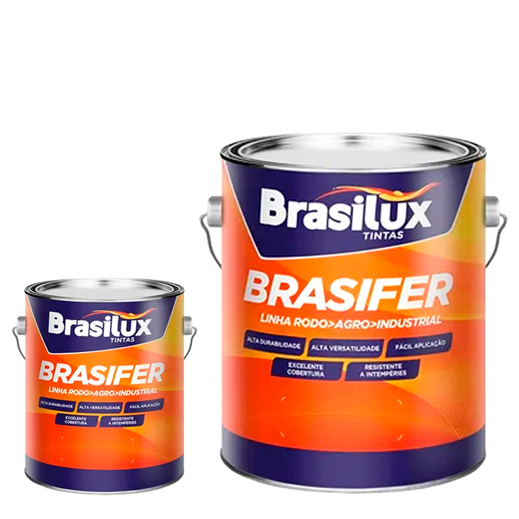 Zarcão Brasifer Extra Rápido Cinza Da BRASILUX 900ml Ou 3,6L Escolha Anticorrosivo Fundo Preparador