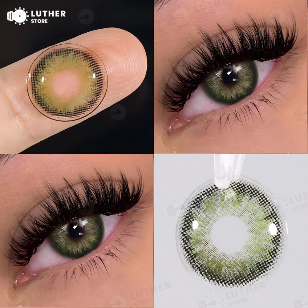 Lentes De Contato Coloridas 2pcs Contatos Coloridos Para Maquiagem De Cosméticos Brown Eyes