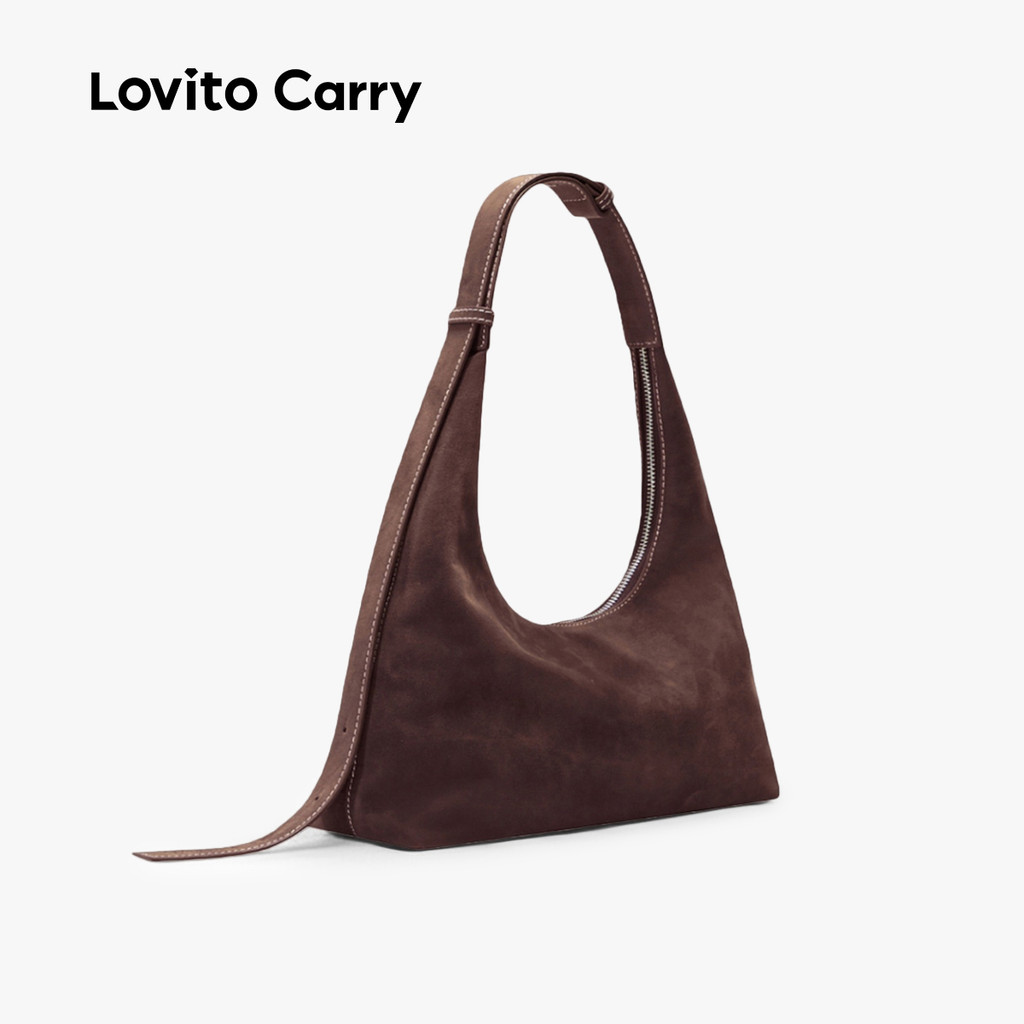 (Lovito Carry) Bolsa de Ombro Pequena Minimalista e Sofisticada para Mulheres LR22E052 em Oferta na Shopee