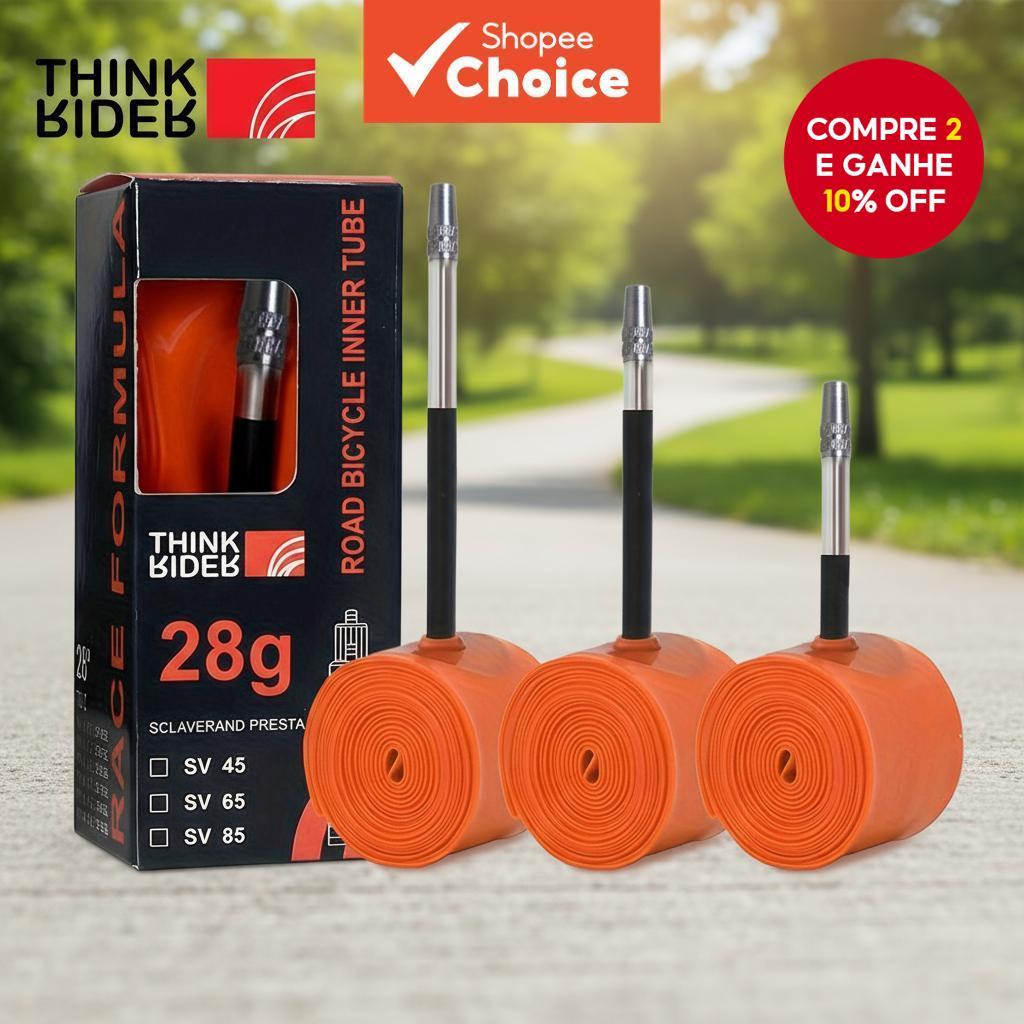 ThinkRider 28g Ultralight TPU Tubo de Bicicleta 700x18/25/28 Tubo Interno de Bicicleta de Estrada 45/65/85mm Válvula em Oferta na Shopee