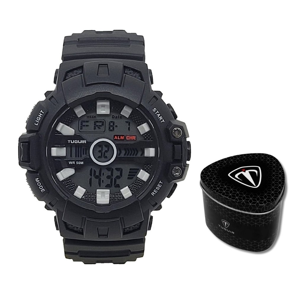 Relógio Masculino Tuguir Digital TG30412 Preto