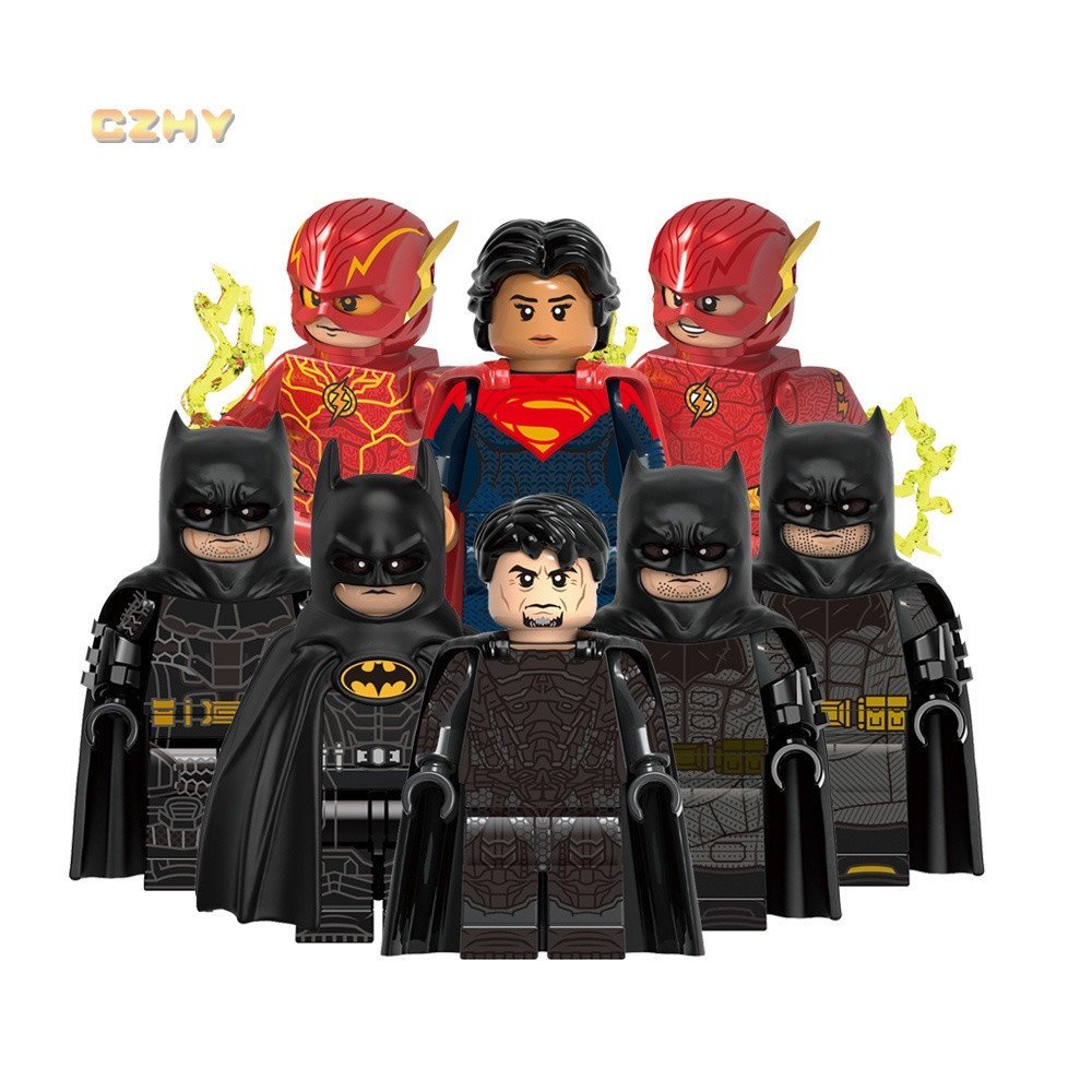 Boneco de Blocos de Montar do Personagem do Filme de Super-Heróis Batman General Zod The Flash G0123