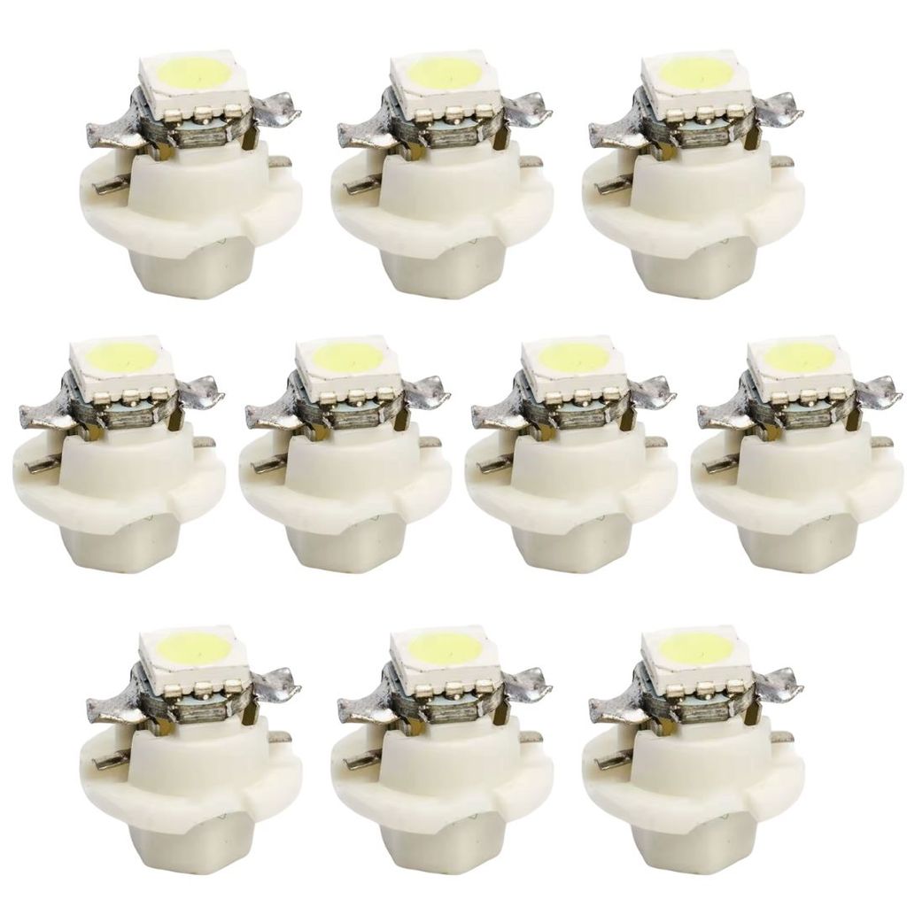 KIT 10 LAMPADA T5 B8.4 D 1 LED BRANCO 12V