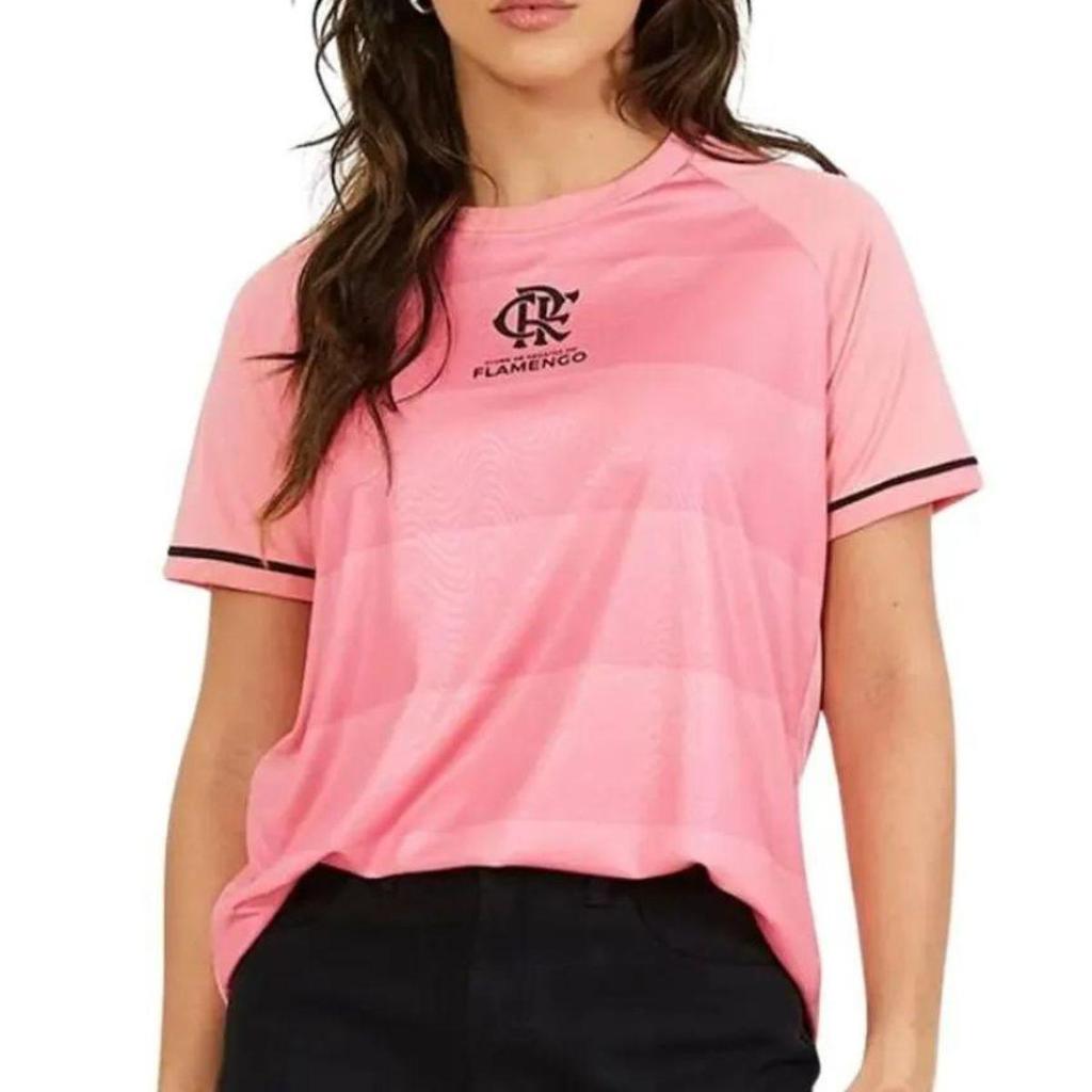 Camiseta Flamengo Frequência Feminina - Rosa em Oferta na Shopee