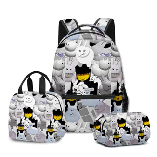 3D novo produto Cross-Border Roblox Forsaken Gubby saco de escola mochila almoço caso de lápis conjunto de três peças 00 em Oferta na Shopee