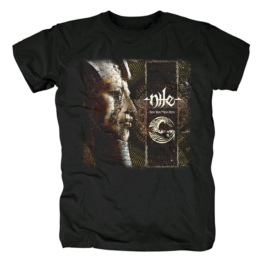 Music.Soul Camiseta Unissex Nile Death Metal Estampada Oversized Relaxed Confortável Moderna Estilosa Casual
