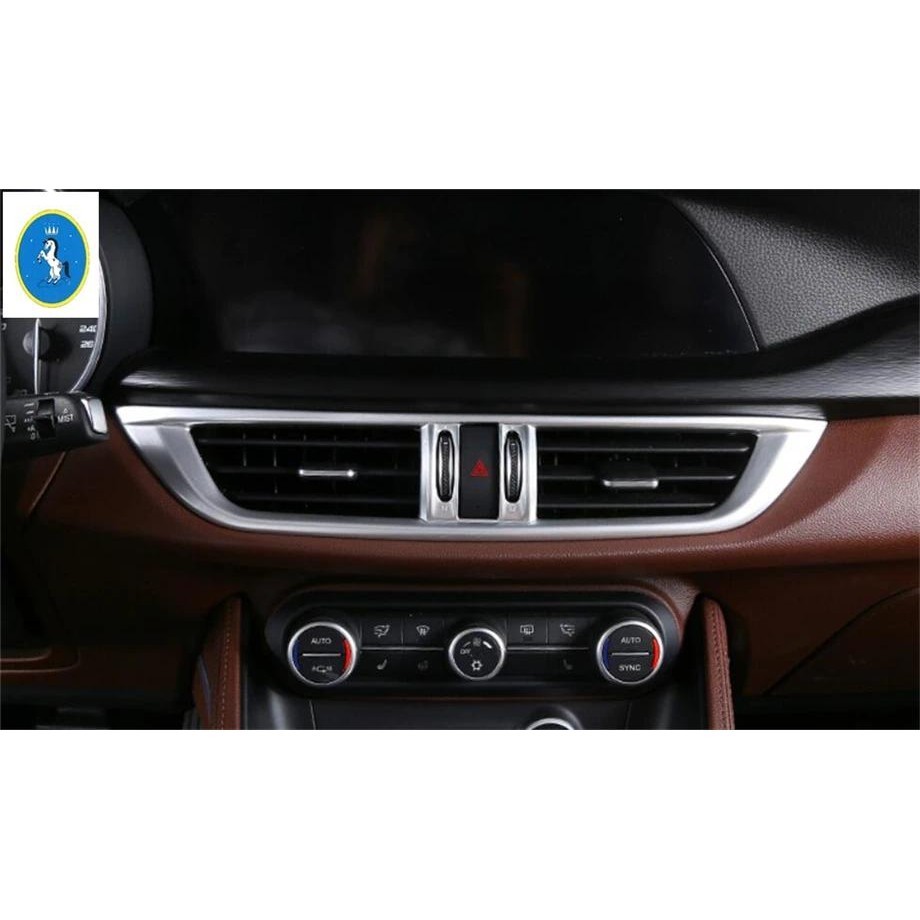 Yimaautotrims Acessório Automotivo Luzes De Advertência Centrais Lâmpada/Ar AC Saída Ventilação Capa Guarnição Apto Para