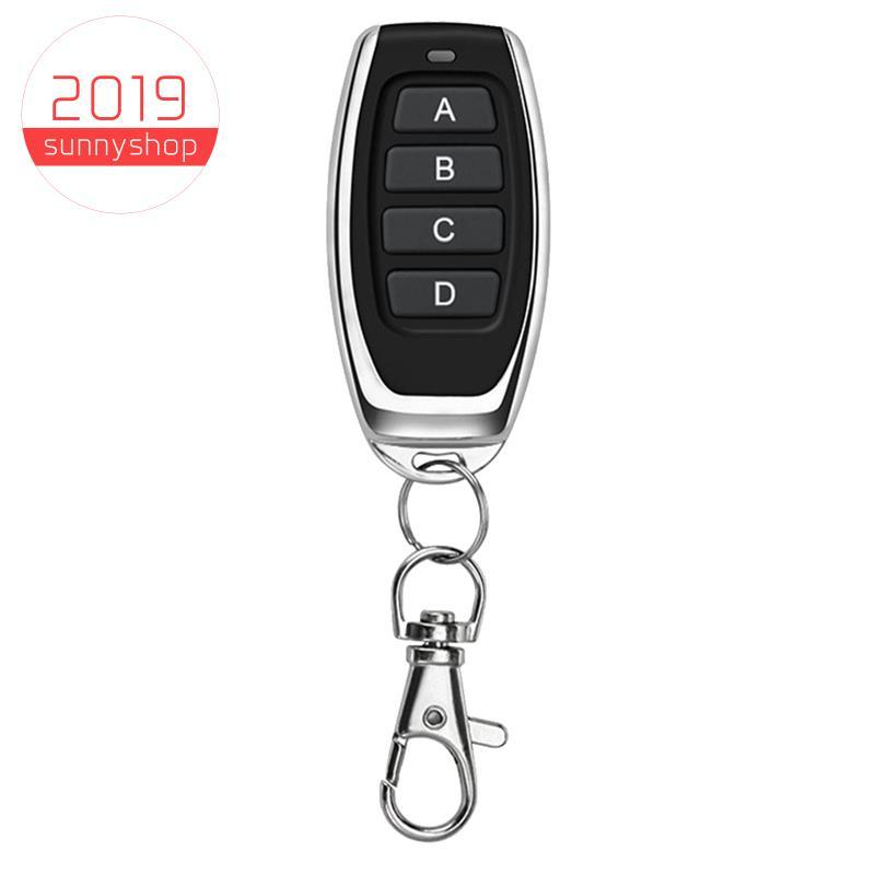 [Bestseller S] 433MHZ Controle Remoto Sem Fio 4 Teclas Duplicador Cópia Para Porta De Garagem Universal Chave Fob , ABCD