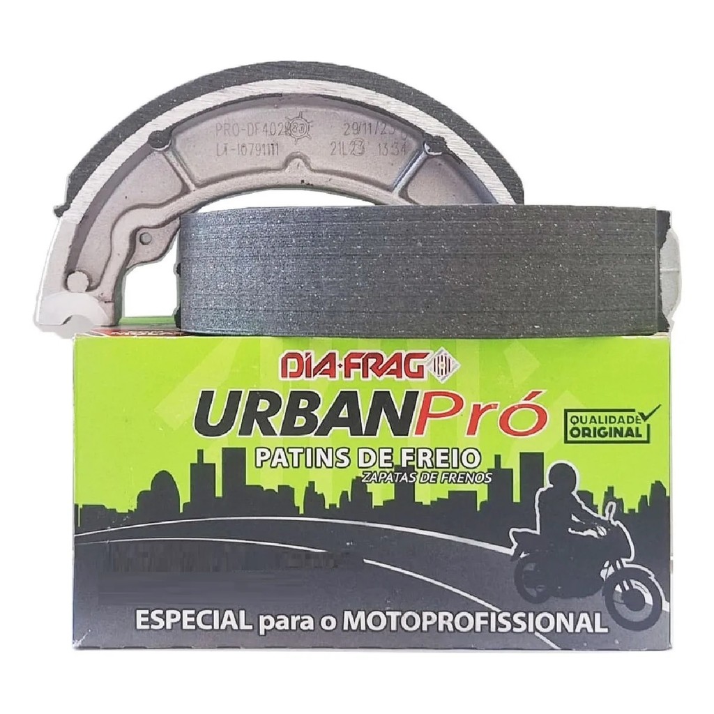 Patim Lona De Freio Traseiro Diafrag Urban Pro Biz 100 Nxr 150 Shineray POP BIS 125 Pop 100 Crf 230 Bros DIAFRAG