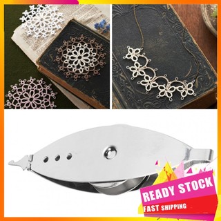 Gfgfgfgg Pssopp Metal Ferro Tatting Bobina Ferramenta de tricô para fabricação de padrões de costura