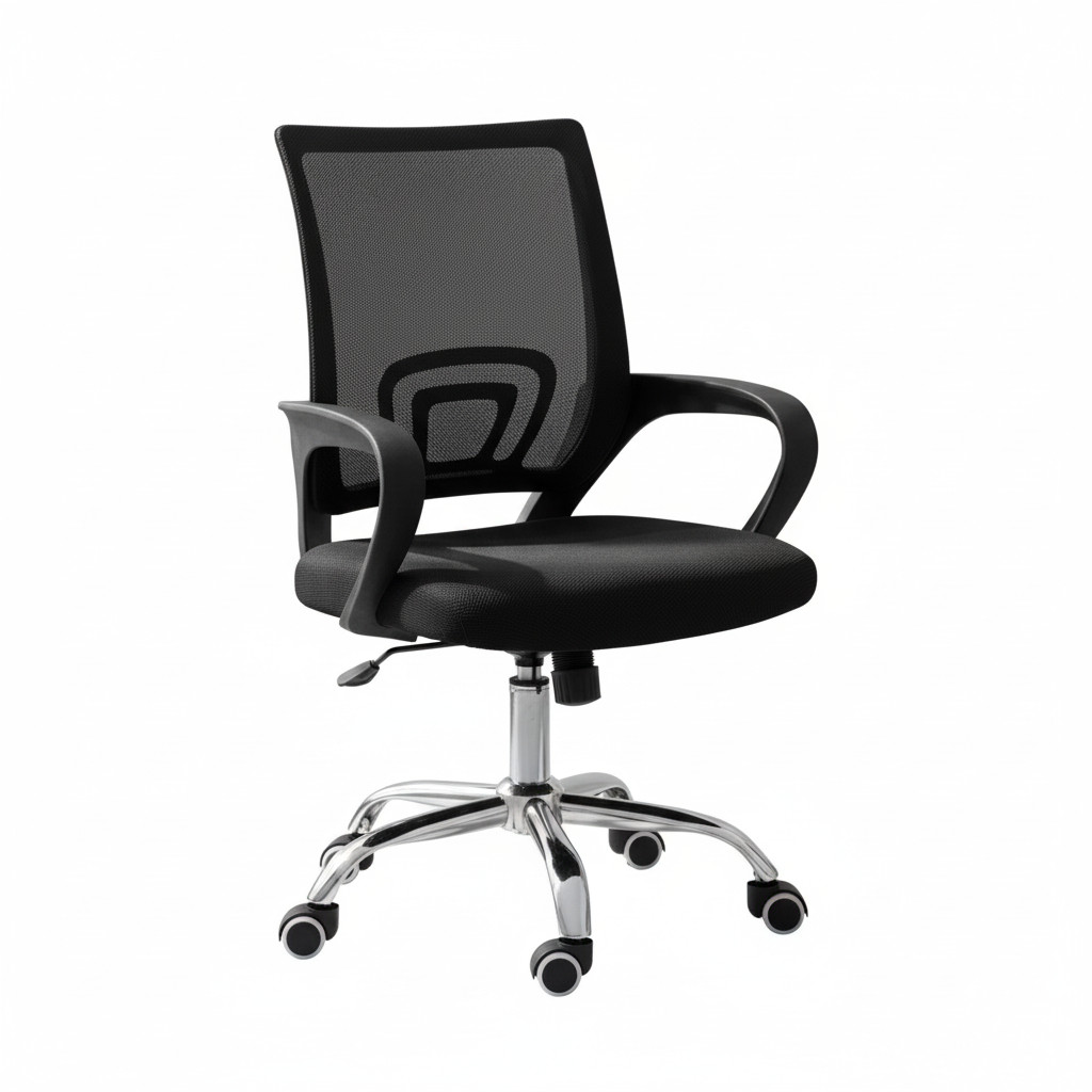 Cadeira de Escritório Ergonômica Preta para Conforto e Estilo