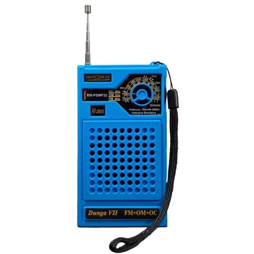 RADIO MOTOBRAS RECEPTOR 3 FXS RMPSMP-32 AZUL
