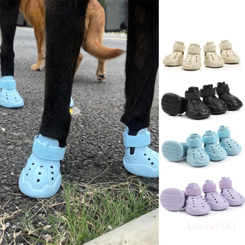 Protetores Patas LOVE Botas Para Cães Ar Sapatos Sandálias Antiderrapantes À Prova D