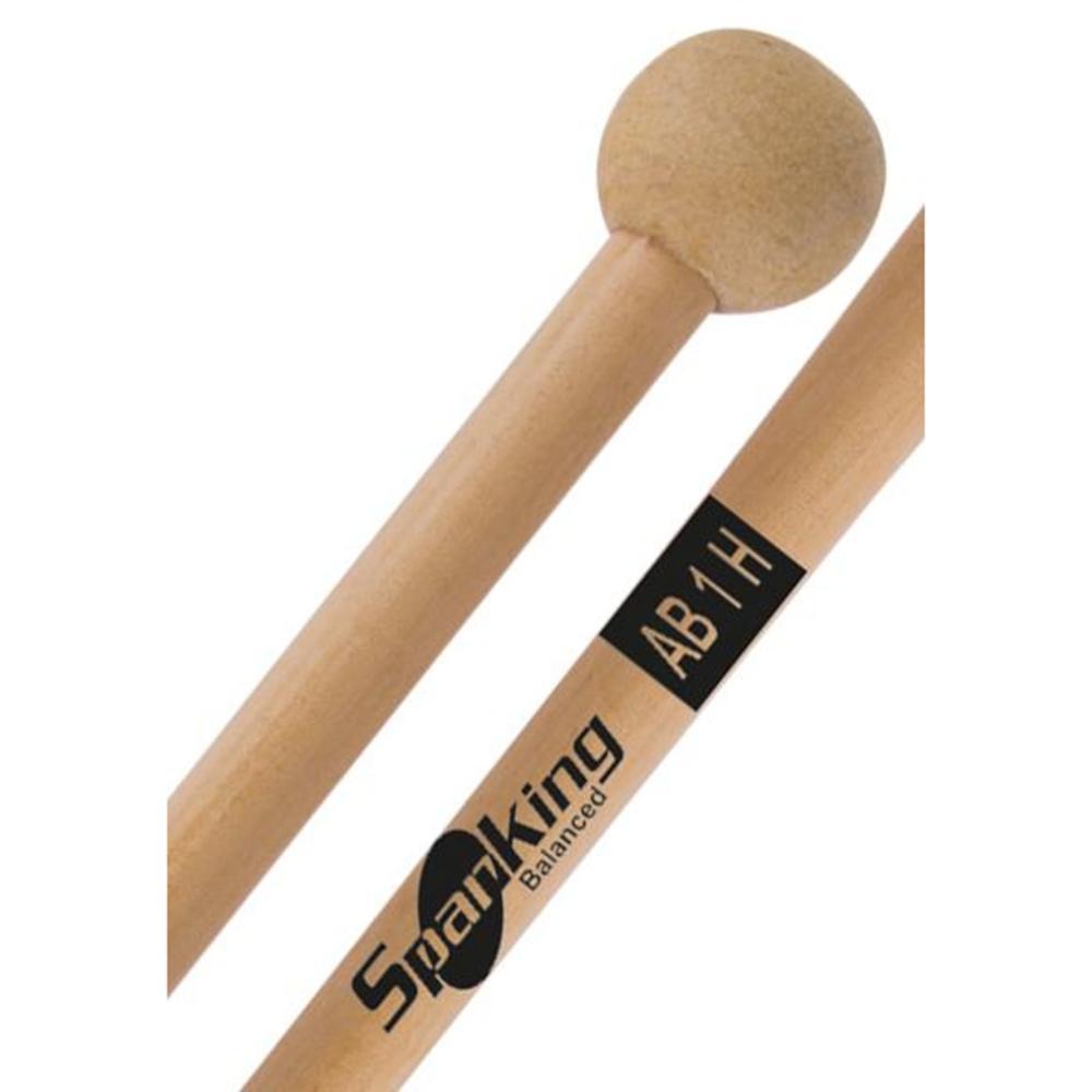 BAQUETA SPANKING AB1H PONTA FELTRO NATURAL BUMBO 14 E 16 - PAR