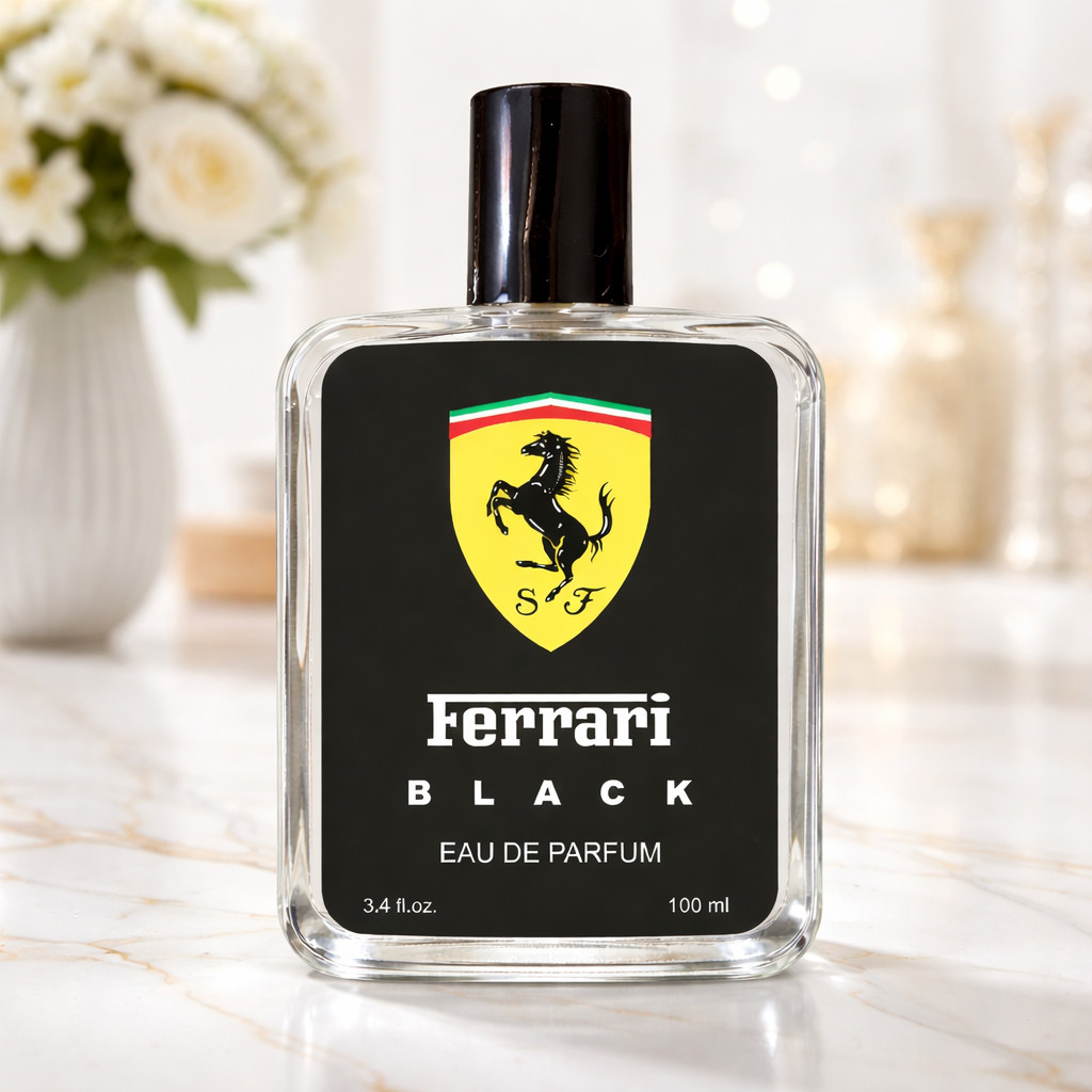 Perfume Fragrância Masculino Ferrari Black 100ml Boa Fixação Melhor Preço