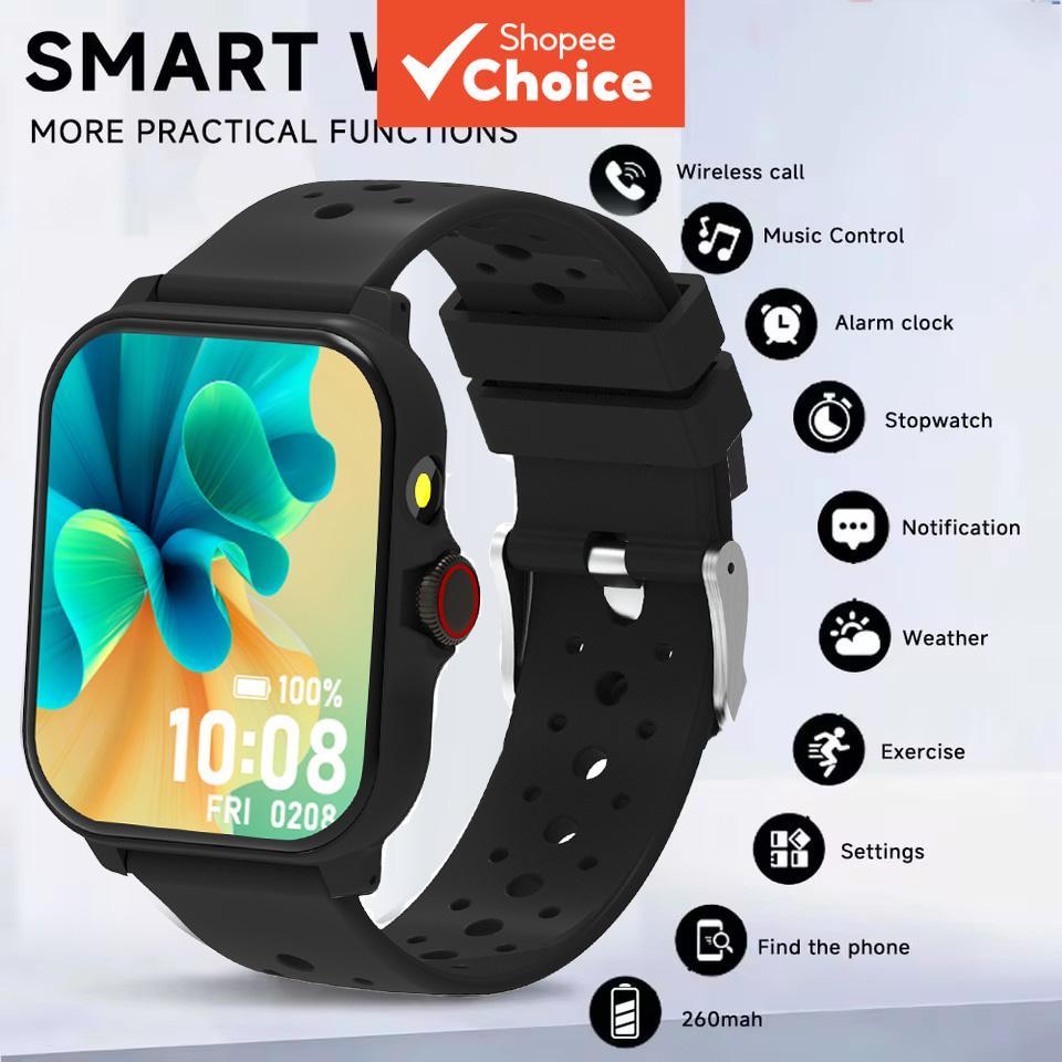 Novo Smartwatch Tela 1,83'' Ligação Sem Fio Assistente de Voz HD Qualidade de Som HD Alertas de Mensagem Modos
