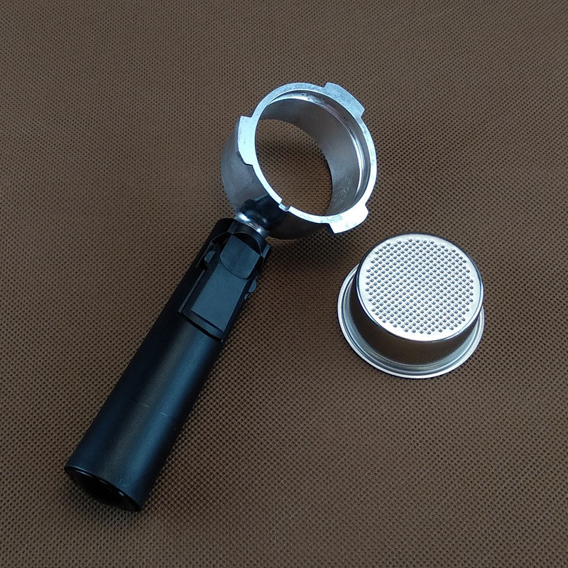 51mm alça da máquina de café sem fundo suporte acessórios filtro em pó copo liga alumínio máquina café lidar com filtro