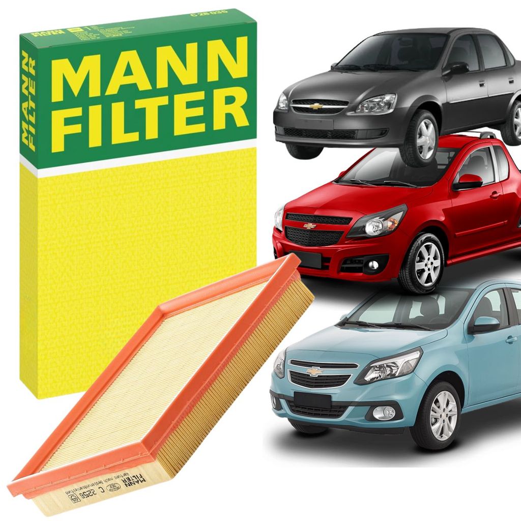 Filtro Ar GM Chevrolet Agile / Classic / Corsa / Montana 1.0 1.4 (Mann-Filter C2256)
