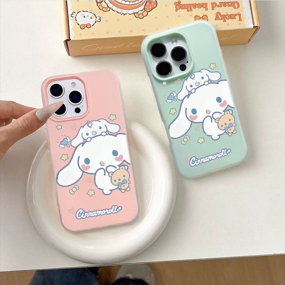 Capa Abraço De Urso Cinnamoroll Para Samsung A17 A07 A06 A16 A55 A35 A54 A05S A05 A15 A14 A04S A03S Chenxin10TEST B49293