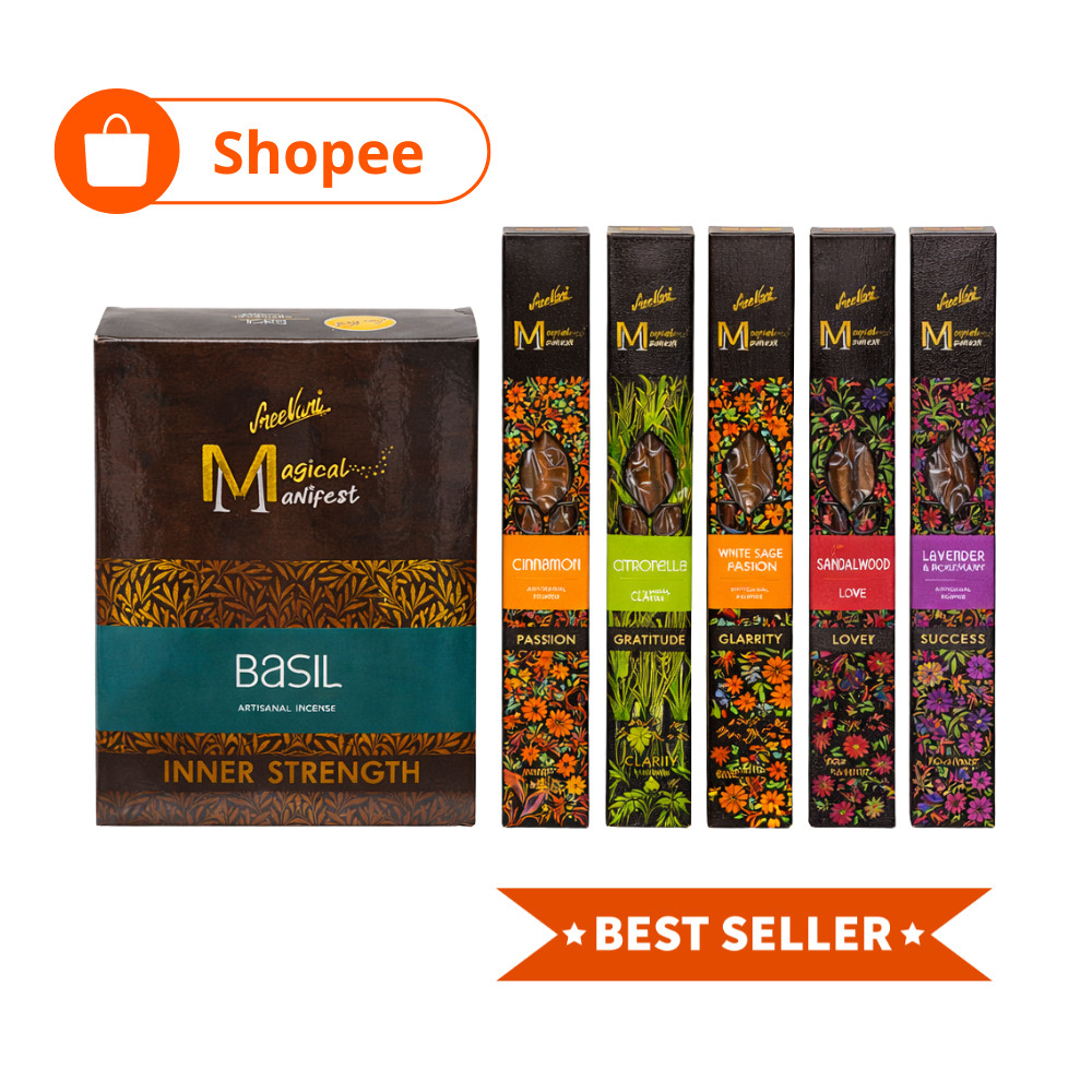 Kit 2 Incenso Natural Sreevani - Linha Magical Manifest - ESCOLHA O AROM,A