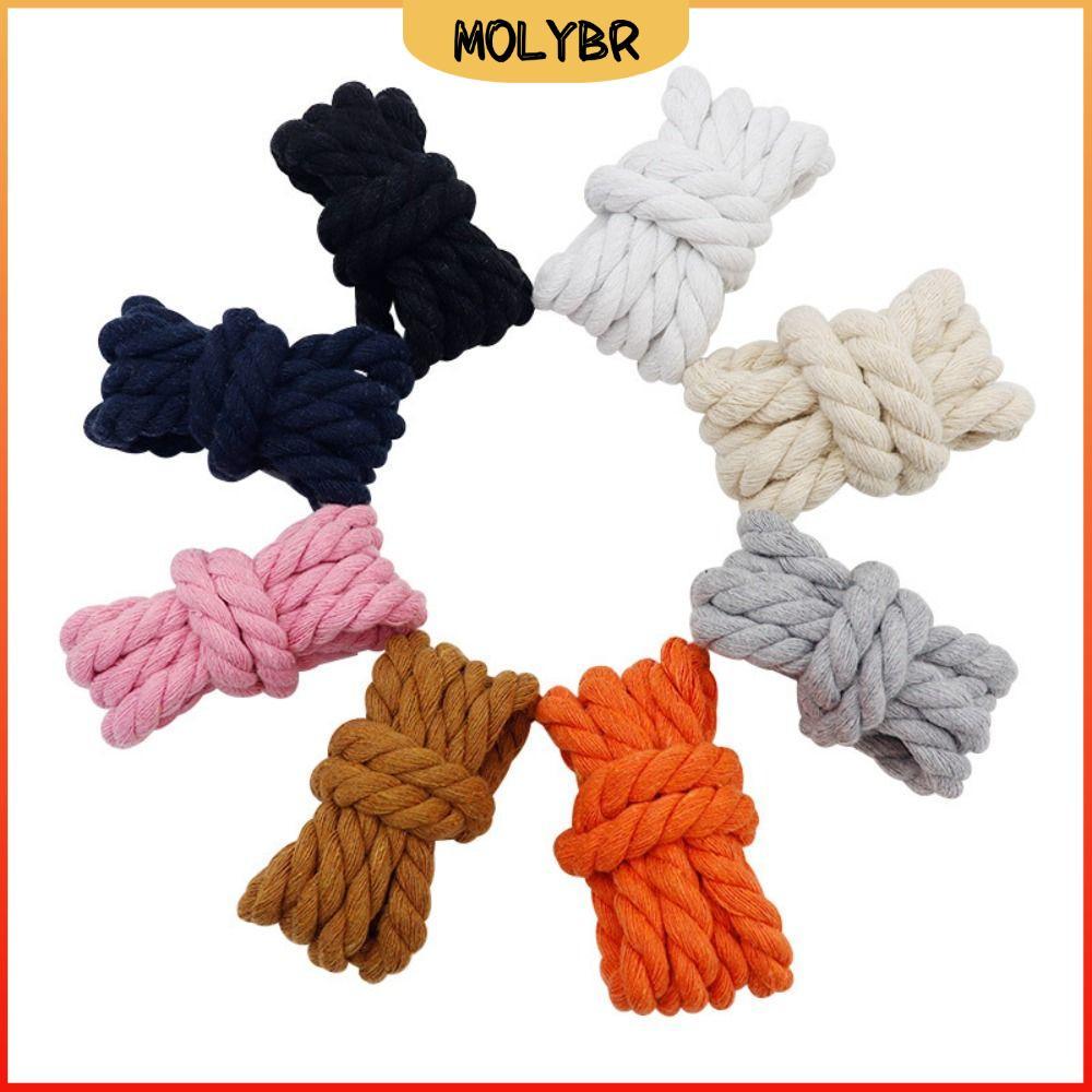 MOLYBR 2 Peças De Cadarços De Cor Sólida , Algodão Poliéster , 10 Cores , Corda Grossa , Alta Qualidade