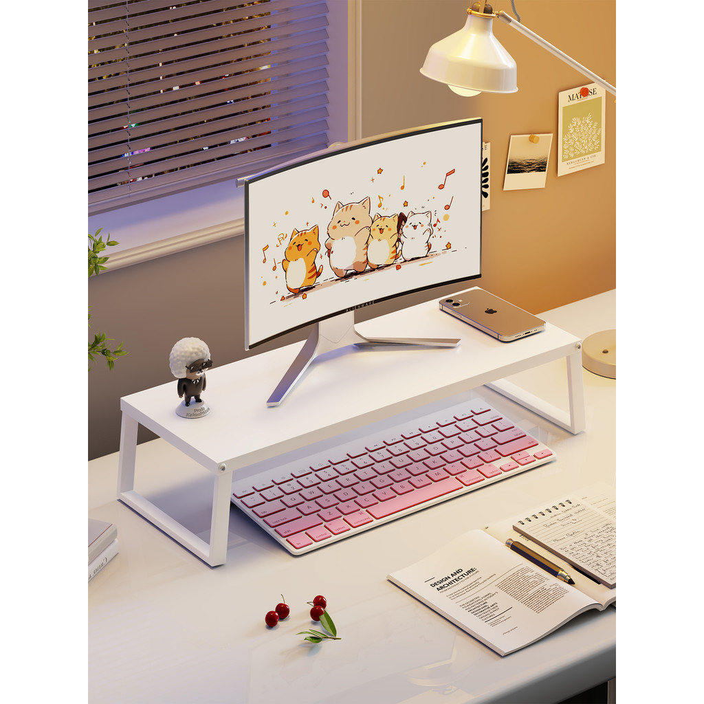 Suporte para Laptop Jogo Notebook Tablet Rack de aumento Dobrável Home Desktop Standing Rack oco Mesa de aço carbono de
