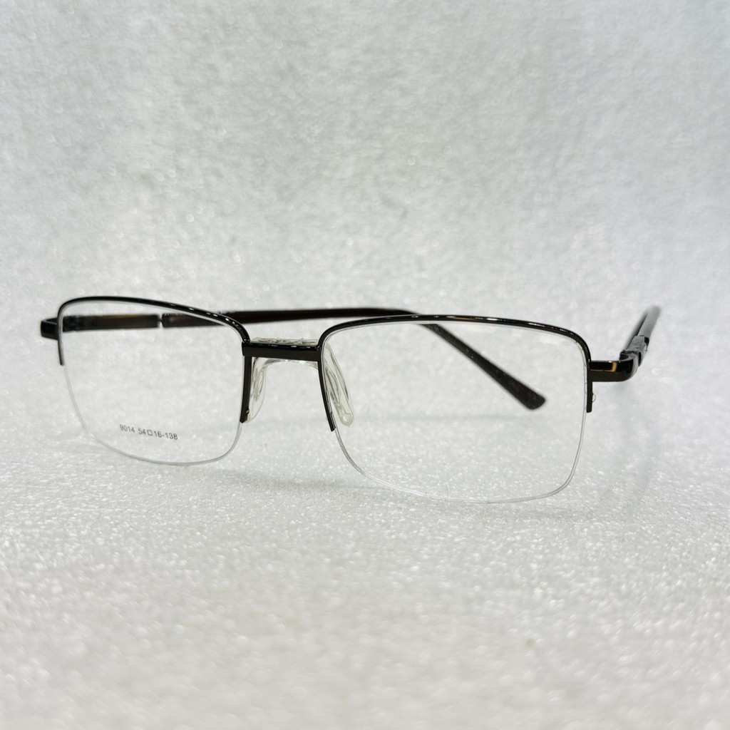 Armaçao para Oculos de grau metalico Ponte anatomica,meio aro 9014