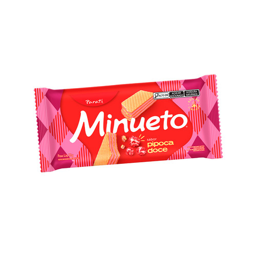 Wafer Minueto Pipoca Doce 73g