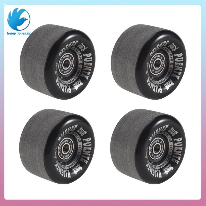[lesley_jones.br] PUENTE 4 Pçs/Set Rodas De Skate 70X42mm 7 Polegadas Longboard Drift Board Acessórios