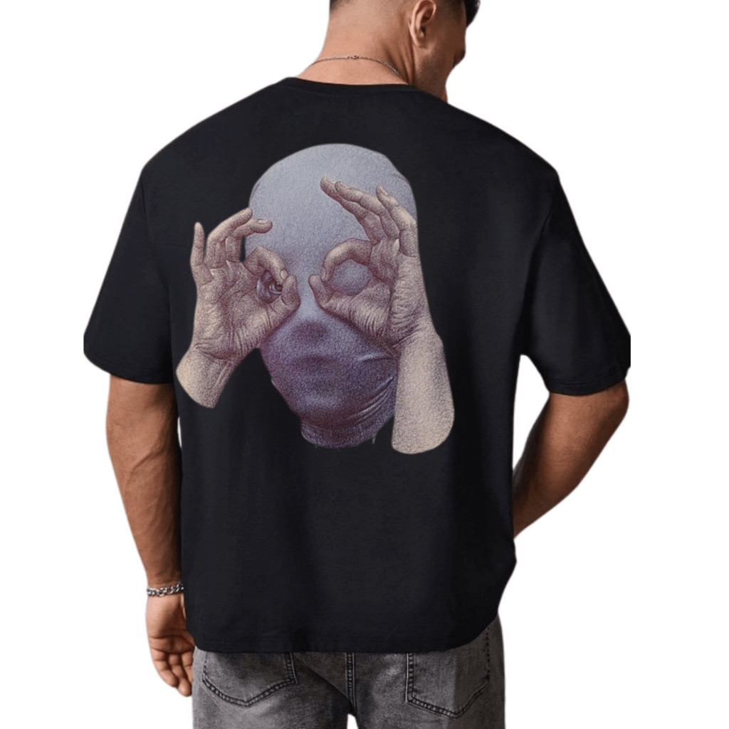 Camiseta Estampada Mascara Treino Academia Camisa Oversized Streetwear lançamento 2025