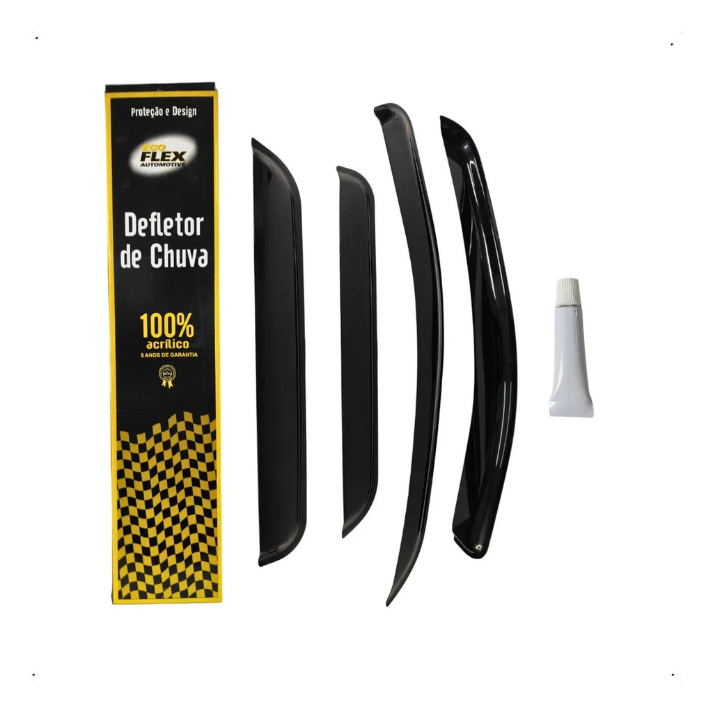 Calha Defletor de Chuva 4 Portas Duster Oroch 2011 A 2019