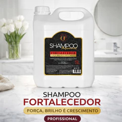 Shampoo Galão Profissional Fortalecedor e Crescimento 5L Química Certa