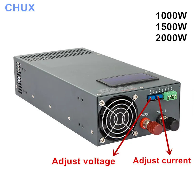 Venda Quente original 2000W DC Comutação Fonte De Alimentação Display Tensão Ajustável 0-12V15V 24V 36V 48V 60V 72V 80V