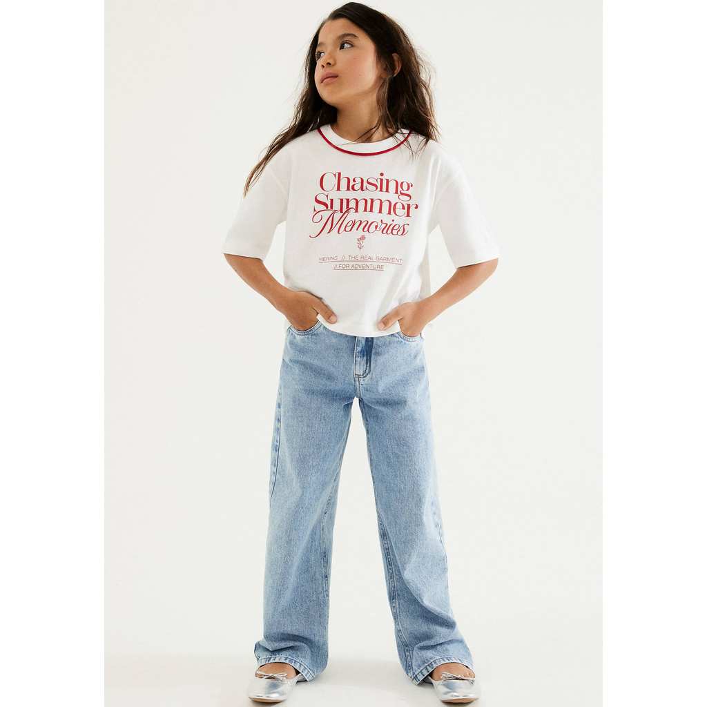 Calça Jeans Infantil Menina Skater Fit em Oferta na Shopee