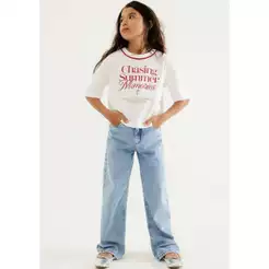 Calça Jeans Infantil Menina Skater Fit