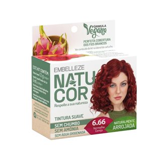 Tintura Natucor Ind 6.66 Vermelho Cereja em Oferta na Shopee