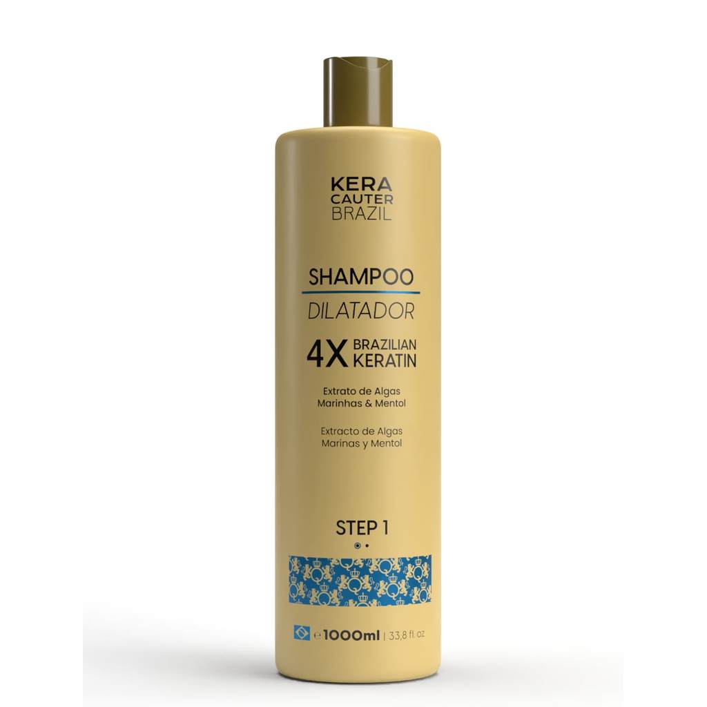 Shampoo Dilatador Kera Cauter  Anti Residuos Pre Natural 1L