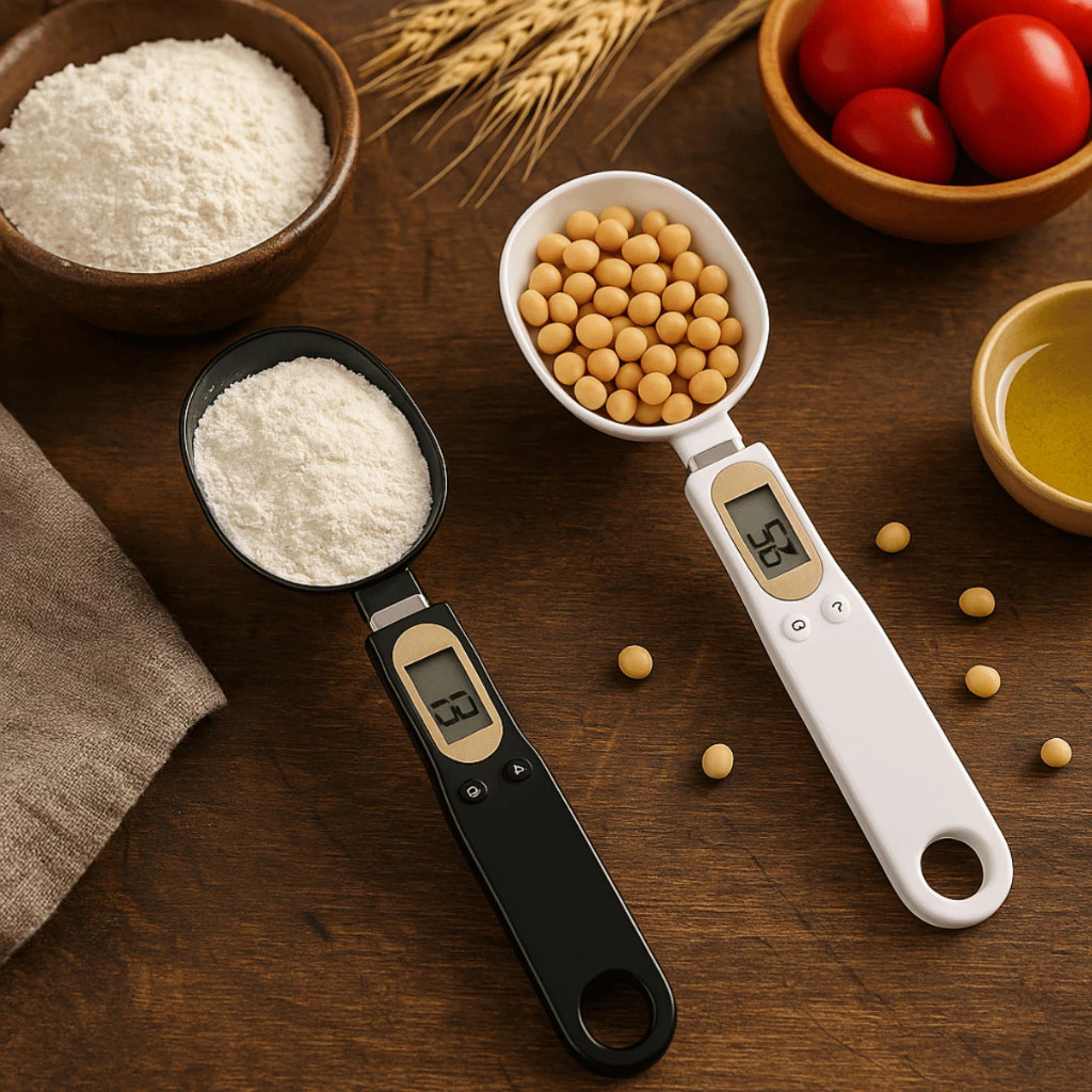 Colher Medidora Digital Precisão Balança de Gramas Ingredientes  Temperos Fitness Dieta Nutrição