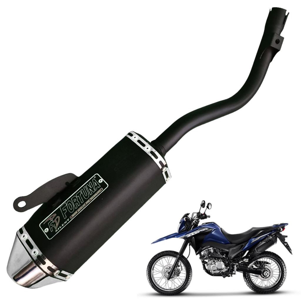 Escapamento Bros 160 Mini Tri 2025 Preto