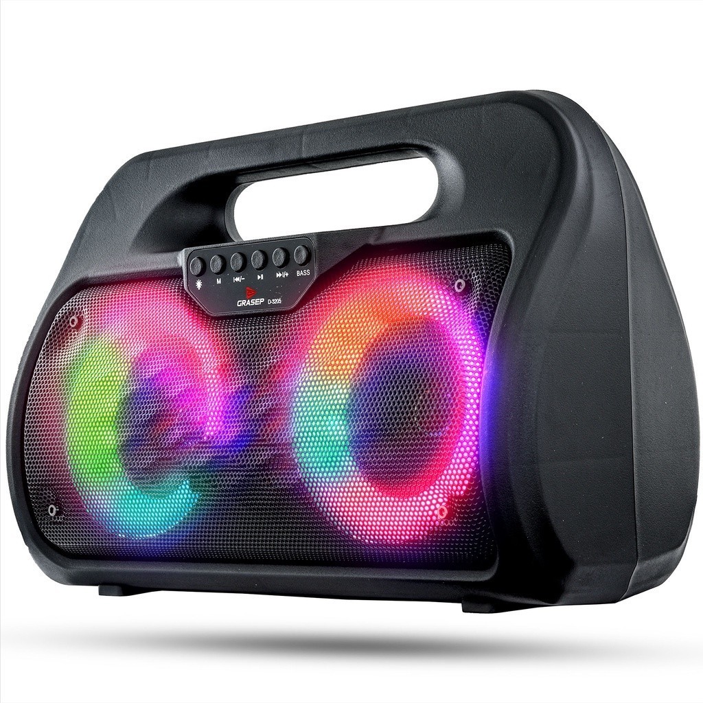 Caixa De Som Amplificada Maleta 20w Rms Portátil Bluetooth USB SD Radio Fm HI-FI em Oferta na Shopee