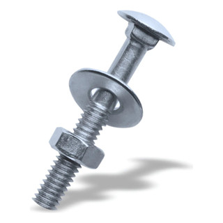 Parafuso Francês C/ Porca E Arr 1/4x3 - Caixa 100 Pçs em Oferta na Shopee