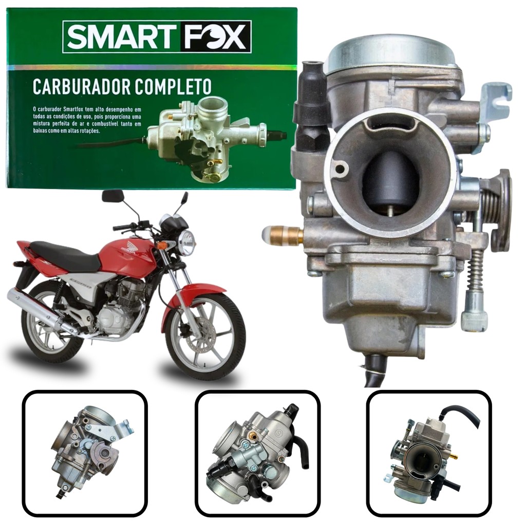 CARBURADOR COMPLETO SMARTFOX MOD ORIGINAL HONDA CG SPORT 150 2004-2008
