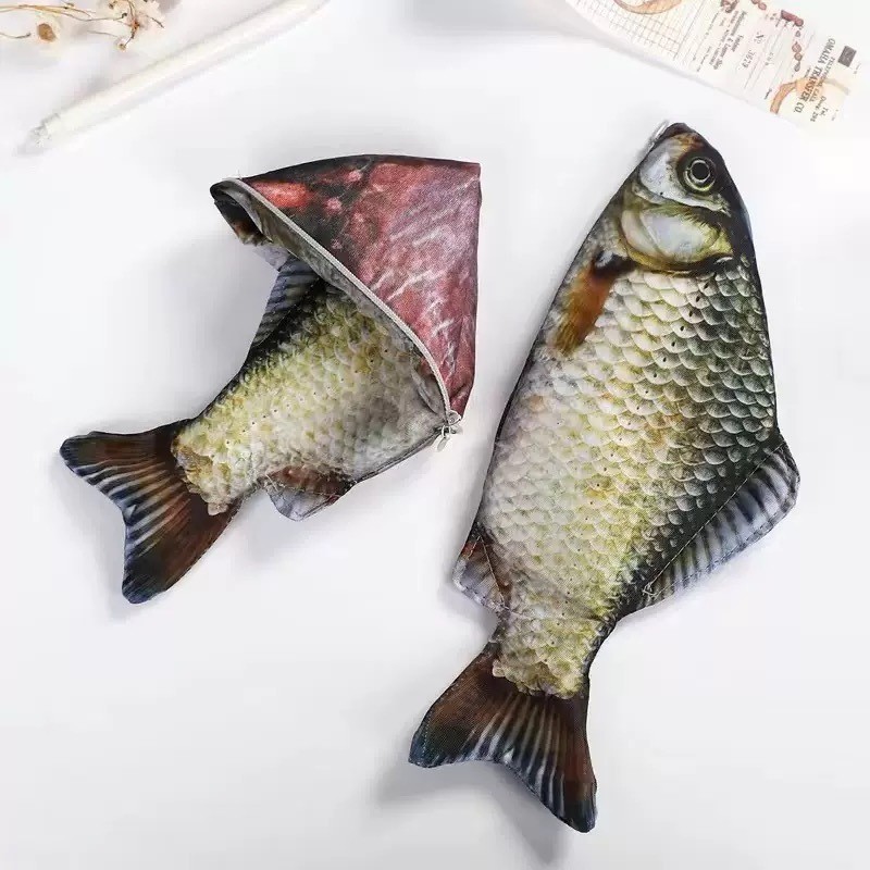 Criativo Peixe Modelagem Lápis Caso Engraçado Papelaria Estudante Suprimentos Presente Prêmio Temporada De Volta Às Aula em Oferta na Shopee