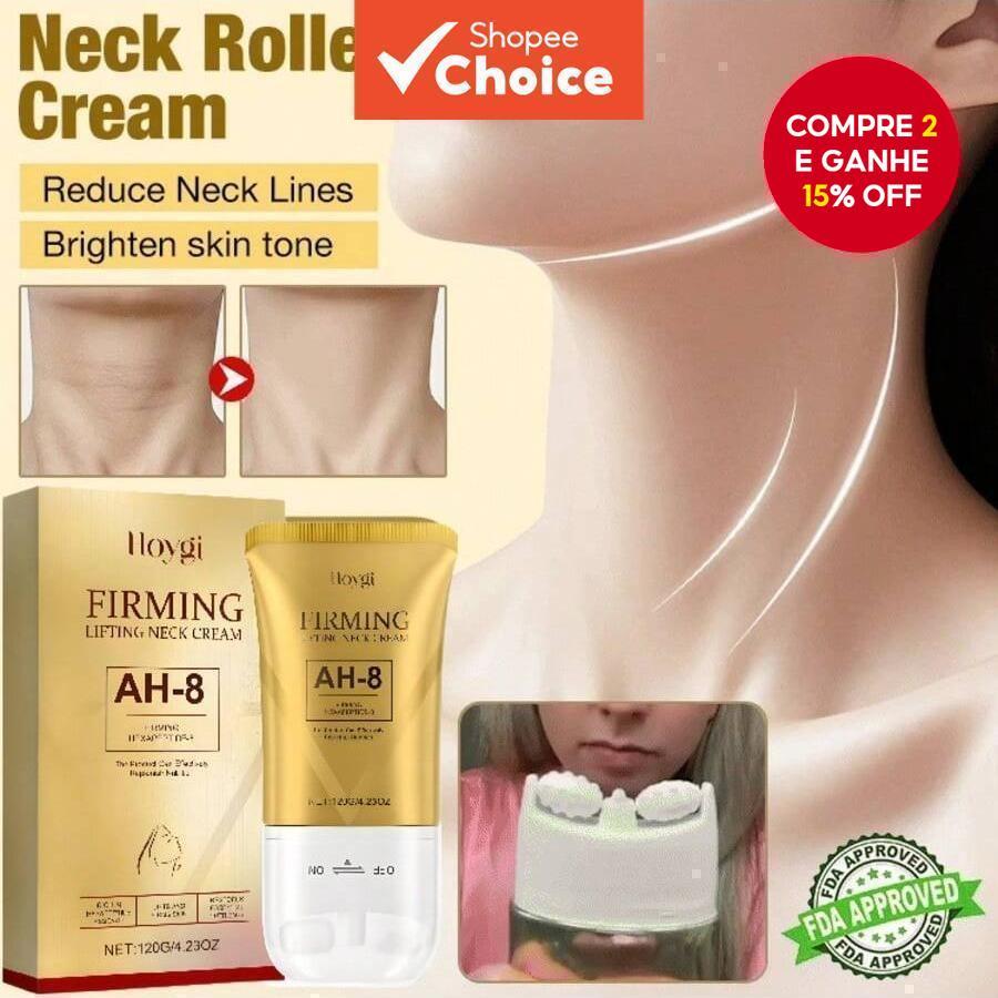 Ah-8 Creme Firmador Para Pescoço , 120G , Design De Rolo , Levantamento Natural , Hidratante , Linhas Finas Suaves Rosto