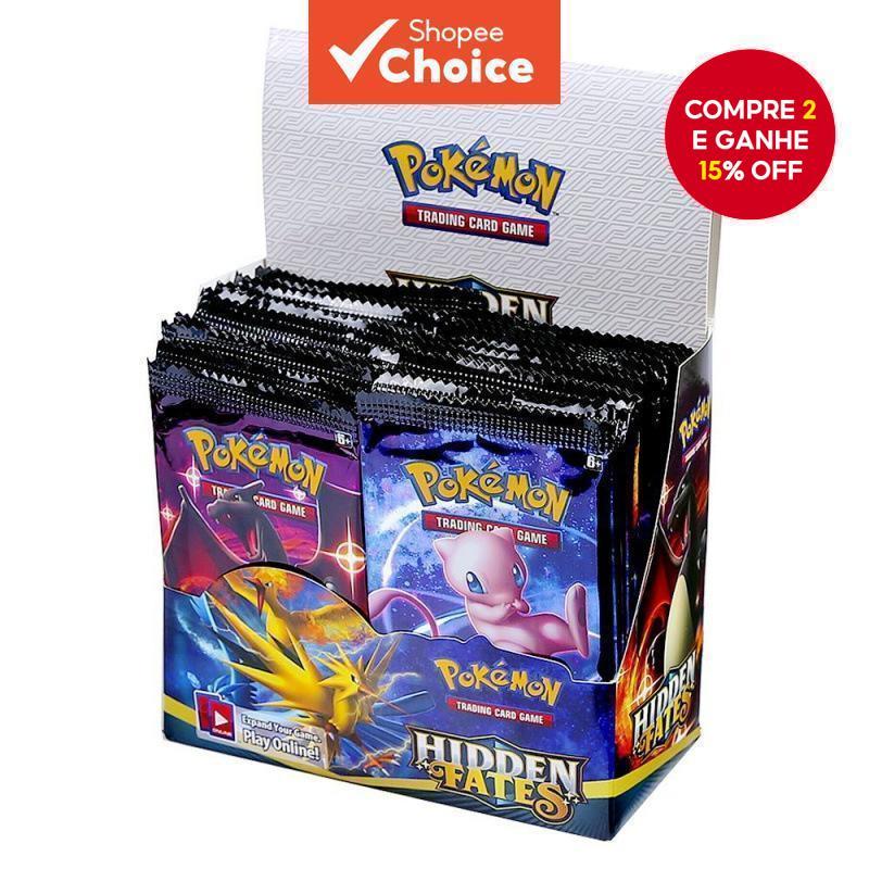 54Pcs Pokemon Gold Cards Battle Carte Inglês GX Jogo De Cartas Booster Collection Toys For Children