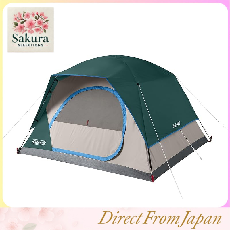 Coleman Skydome Tent 5-Minute Setup 4-Person Weather-Resistant Tent with Rainfly & Carry Bag 20% More Headroom Than Traditional Canopies