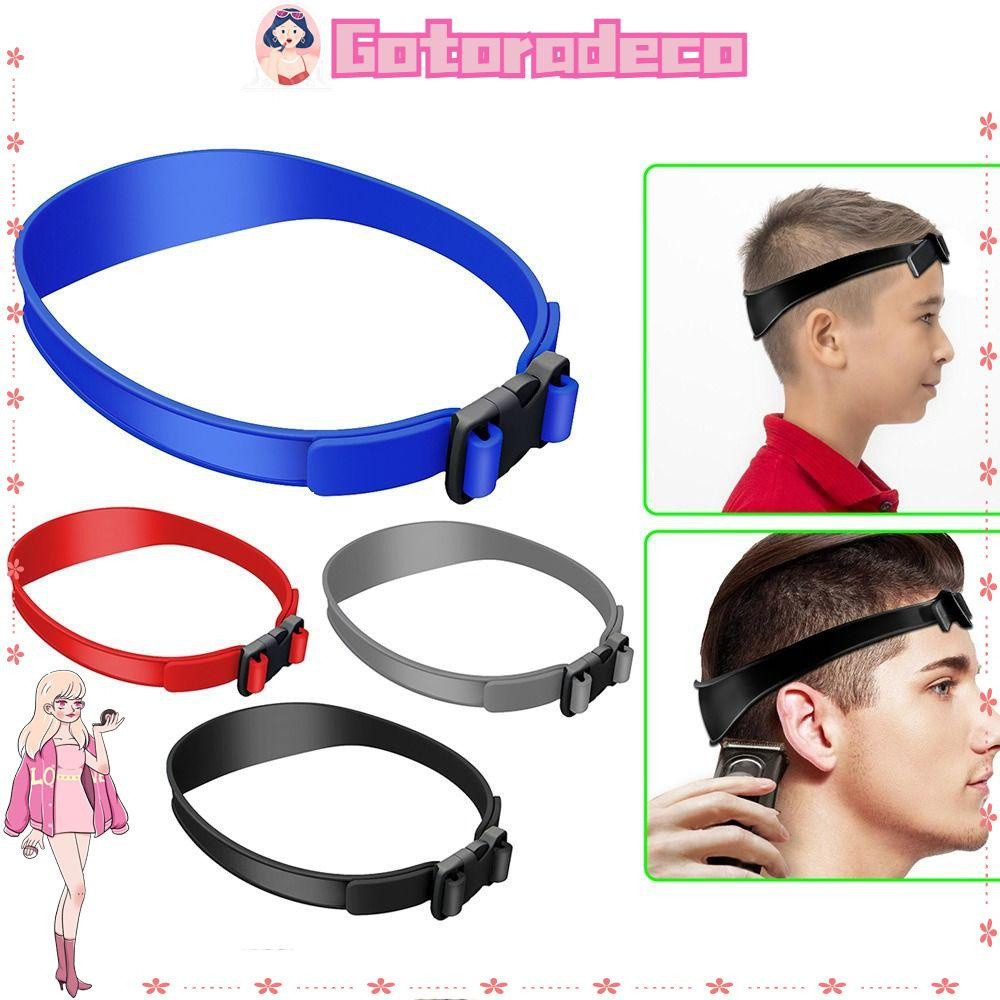 GOTORADECO Modelo De Barbear De Decote Faixa De Cabeça De Silicone DIY Fashion Professional Guia De Corte De Cabelo
